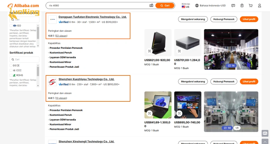 cara membeli barang di alibaba
