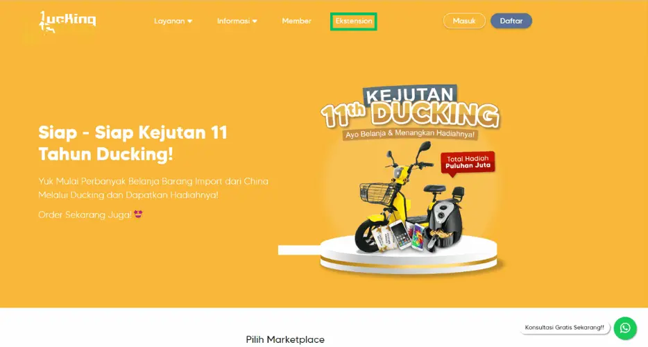 cara import barang dari china